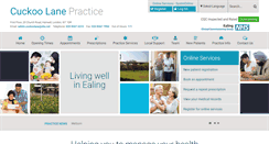 Desktop Screenshot of cuckoolanesurgery.co.uk